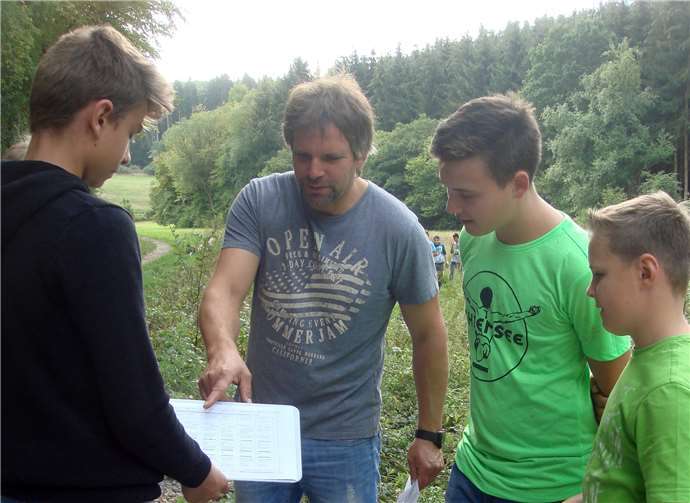 Auch Theorie mit Lehrer Dirk Tempel muss sein.