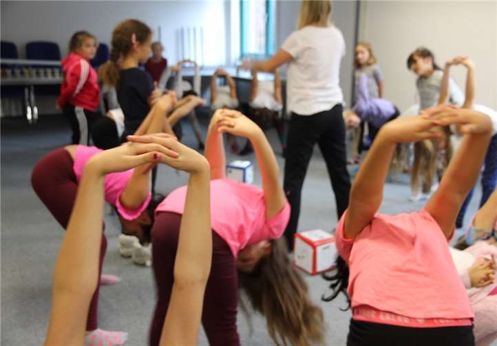 Auch Trainingseinheiten durften natürlich nicht fehlen.