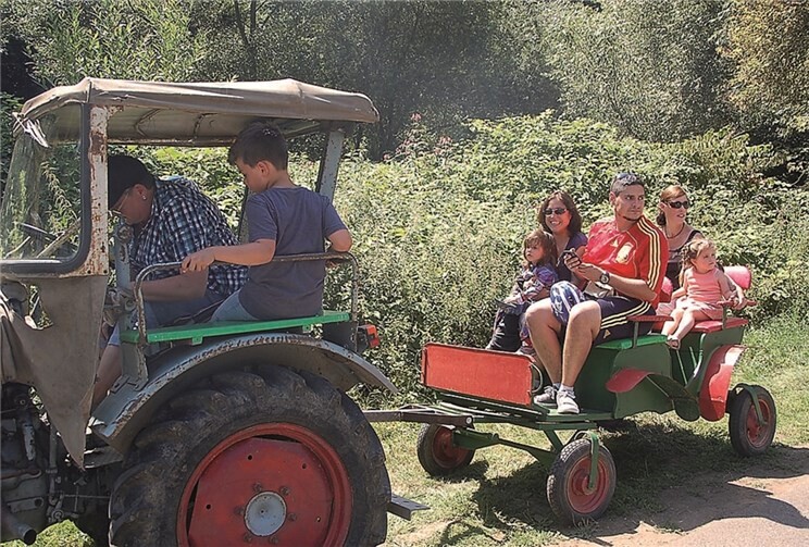 Auch Traktorfahren stand auf dem Programm des zweitägigen Sommerfestes. RÜ