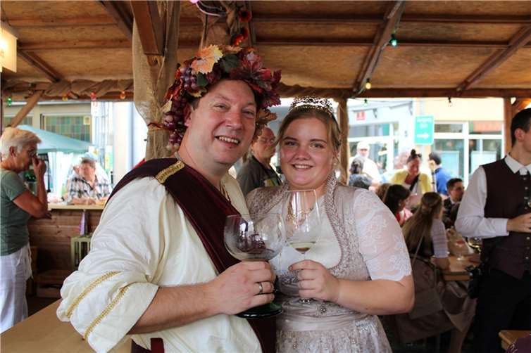 Auch Weingott Bacchus machte seine Aufwartung.