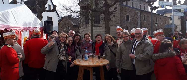 Auch am Biwak der Stadtsoldaten nahm das Corps teil.