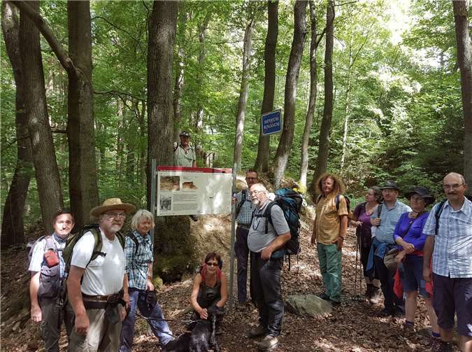 Auch am zweiten Tag waren auf der Strecke viele Informationen zum Limes zu finden.