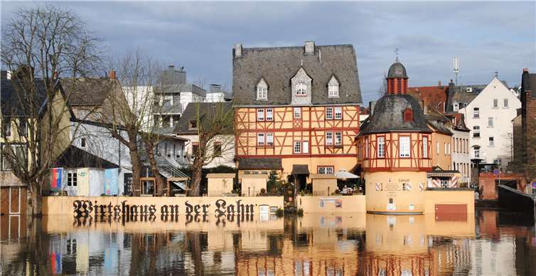 Auch an der Lahn kam es zu massiven Überschwemmungen. privat