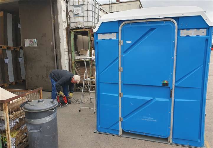 Auch an ein behindertengerechtes WC wird gedacht.