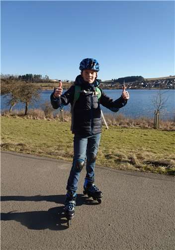 Auch auf Inlinern wurden Kilometer gesammelt.