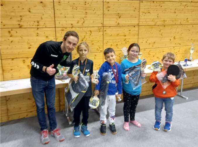 Auch bei den Mini´s war die Freude groß. Am Ende setzte sich Finn Asberger (zweiter von links) durch.