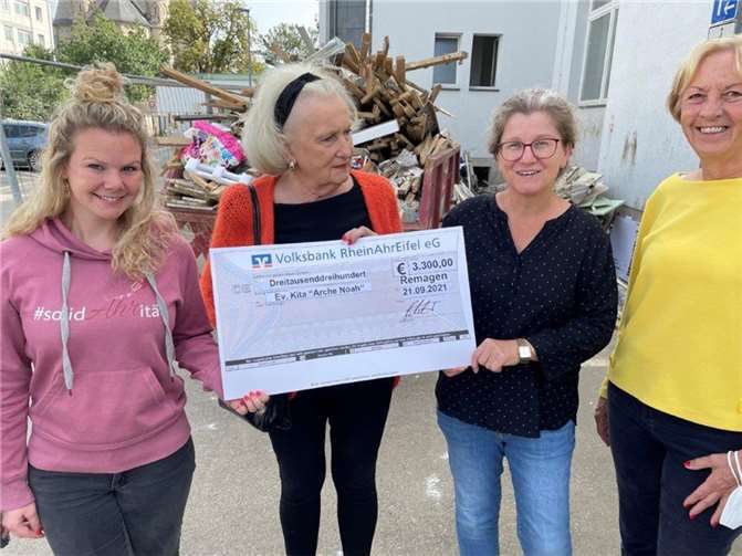 Auch bei der Kita „Arche Noah“ war die Freude über die Spende groß.