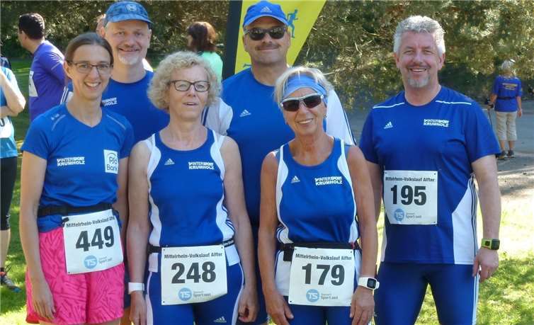 Auch beim Mittelrhein-Volkslauf in Alfter waren zahlreiche Mitglieder der LG Laacher See vertreten.