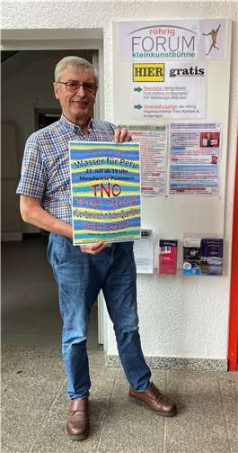 Auch besondere Benefiz-Events sind im aktuellen röhrig-Veranstaltungs-Newsletter enthalten - wie das Festival „Wasser für Peru“ mit freiem Eintritt am 27. Juli in Pommern, worauf Kulturförderer Hans Peter Röhrig vor dem röhrig-Erlebnismarkt hinweist.  Quelle: röhrig