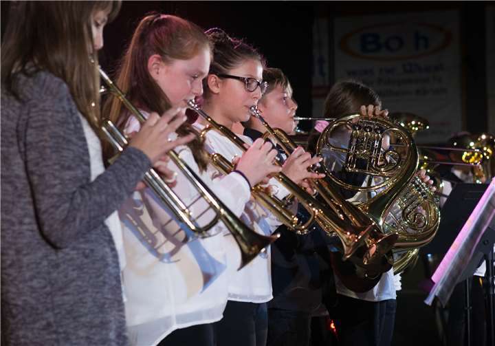 Auch das Bläserensemble sorgte für weihnachtliche Stimmung.