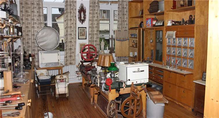 Auch das Heimatmuseum war während des Weinfestesgeöffnet und hieß die Besucher willkommen.Foto: WK