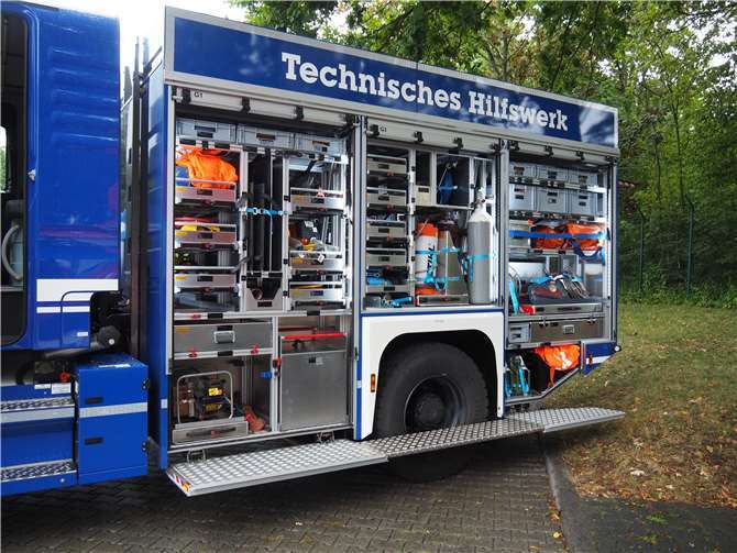 Auch das Technische Hilfswerk war vertreten.