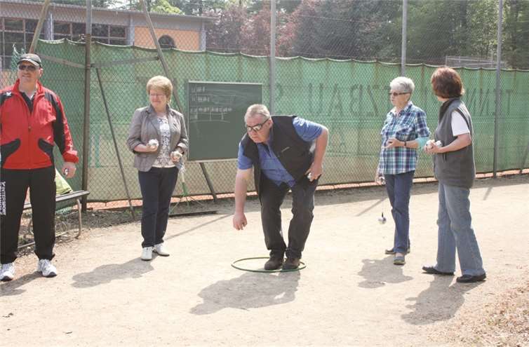 Auch der Boule-Club war bei der Veranstaltung dabei.