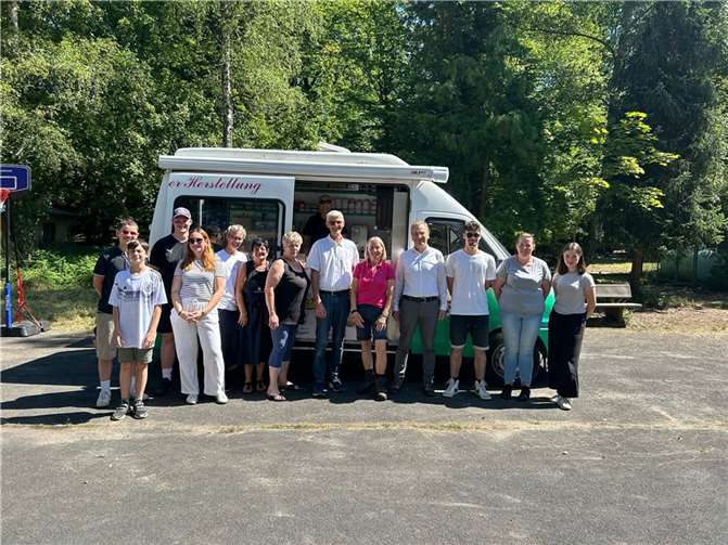 Auch der Eiswagen kam vorbei.  Foto: privat