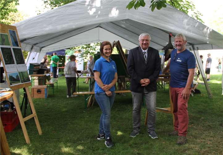 Auch der Koblenzer Oberbürgermeister Prof. Dr. Joachim Hofmann-Göttig schaute gern bei den Naturschützern vorbei.