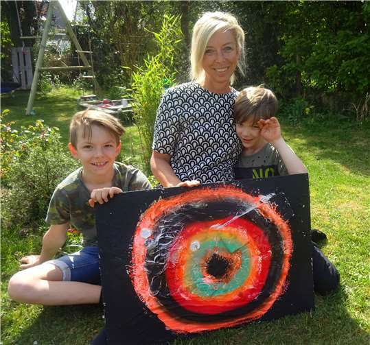 Auch der Kunst-Kurs von Stefanie Manhillen ist ausgebucht. Foto: privat