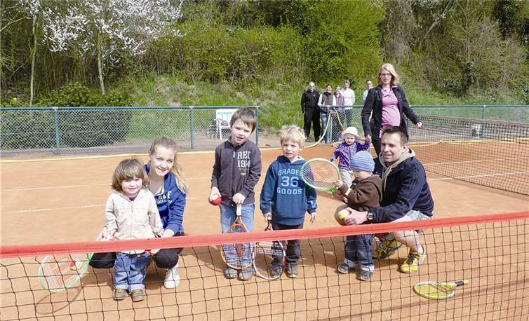 Auch der Nachwuchs freute sich, dass die Saison endlich los geht.privat