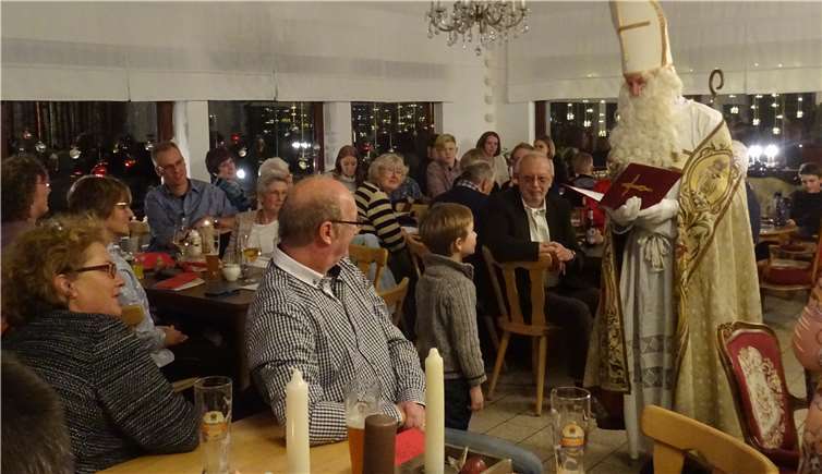 Auch der Nikolaus kam vorbei.privat