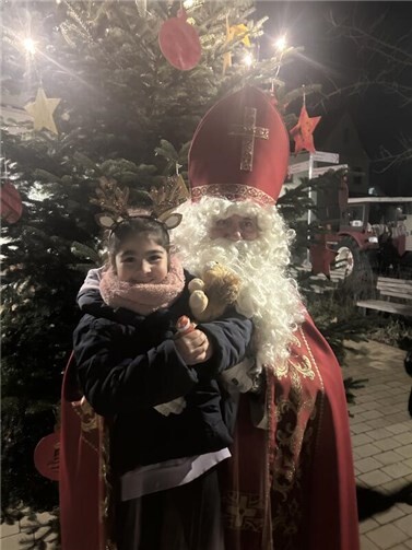 Auch der Nikolaus war zu Besuch.  Foto: privat