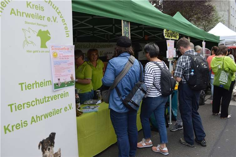 Auch der Tierschutzverein des Kreises Ahrweiler war vertreten.