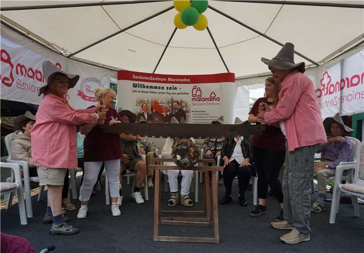 Auch die Bewohner zeigten auf der Bühne ihr Können.