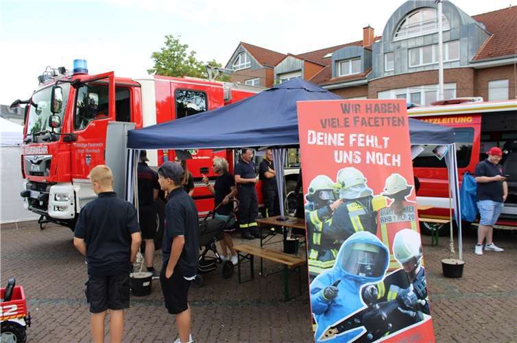 Auch die Feuerwehr präsentierte sich.