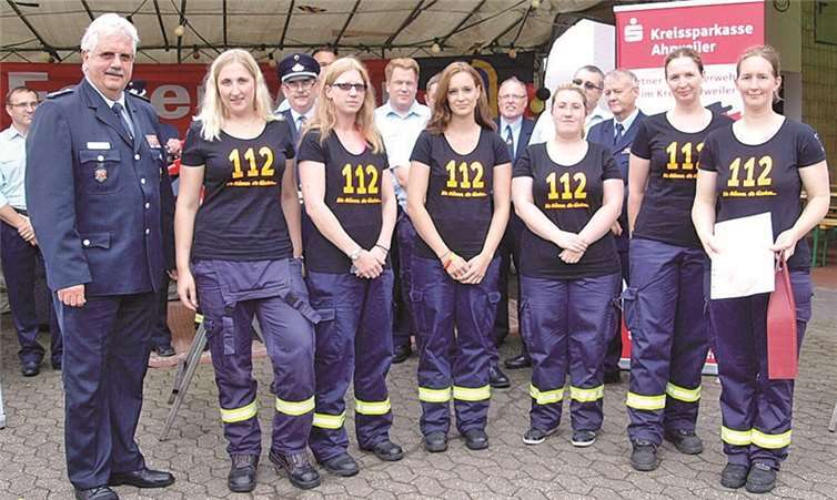 Auch die Frauenstaffel aus dem Brohltal meisterte ihre Aufgaben mit Bravour. WITE