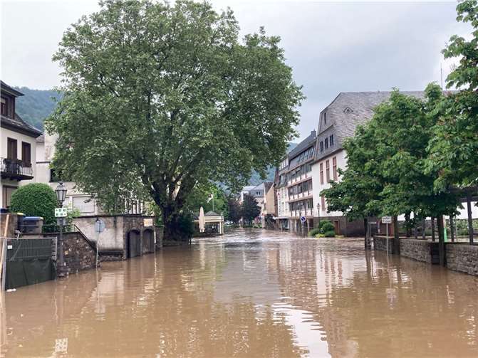 Auch die Innenstadt blieb nicht verschont.