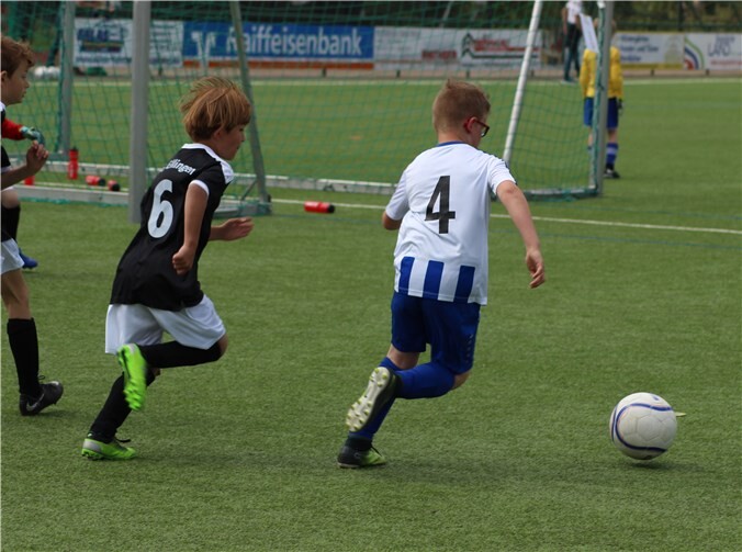 Auch die Jüngsten strengten sich mächtig an.