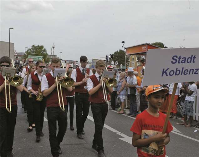 Auch die Jugendfeuerwehrkapelle Koblenz-Lay war mit dabei.