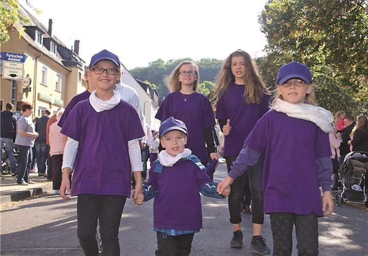 Auch die Kinder der Stadtmöhnen hatten ihren Spaß im Festumzug.