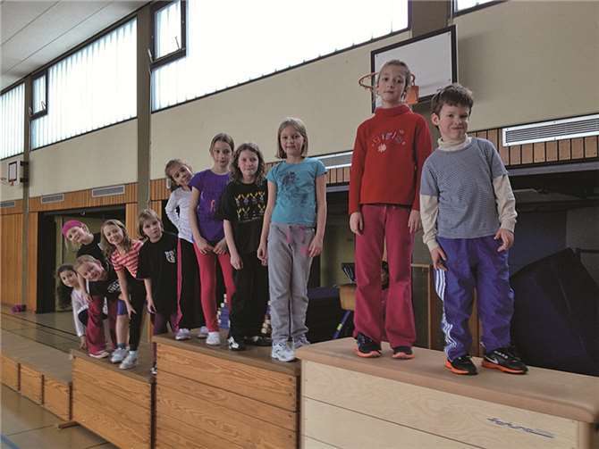 Auch die Kinderleichtathleten können sich wieder über den Trainingsstart freuen.