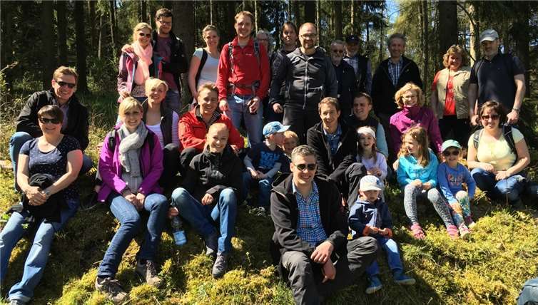 Auch die Kleinen nahmen an der Vatertagswanderung teil.  privat