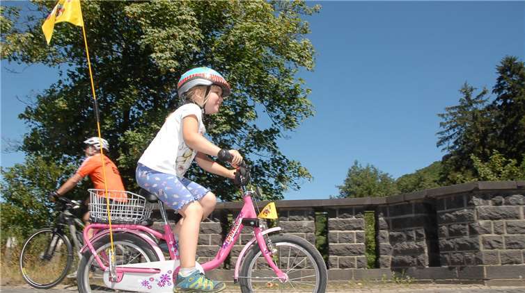 Auch die Kleinsten hatten ihren Spaß auf dergefälligen Strecke zwischen Montabaur und Weinähr.