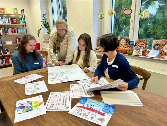 Auch die Kleinsten zeigten sich kreativ und entwickelten viele Ideen für den BUGA-Pavillon. Foto: Silvia Rüdell / Stadtverwaltung Lahnstein)