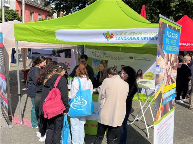 Auch die Kreisverwaltung präsentierte sich bei der Ausbildungsmesse.