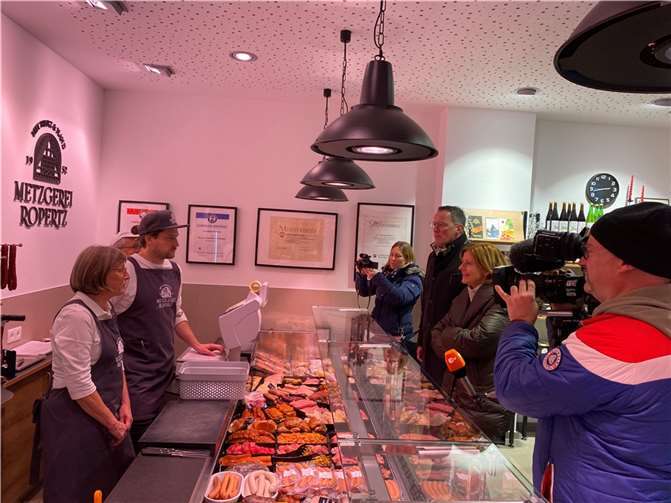 Auch die Metzgerei Ropertz wurde besucht.  Foto: privat