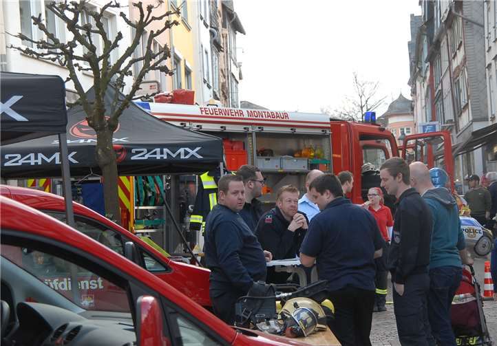 Auch die Montabaurer Feuerwehr hat interessante Fahrzeuge zu zeigen.