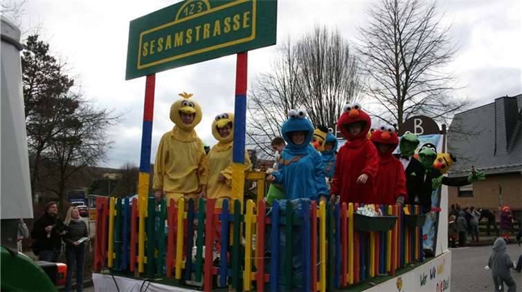 Auch die Sesamstraße war vertreten.