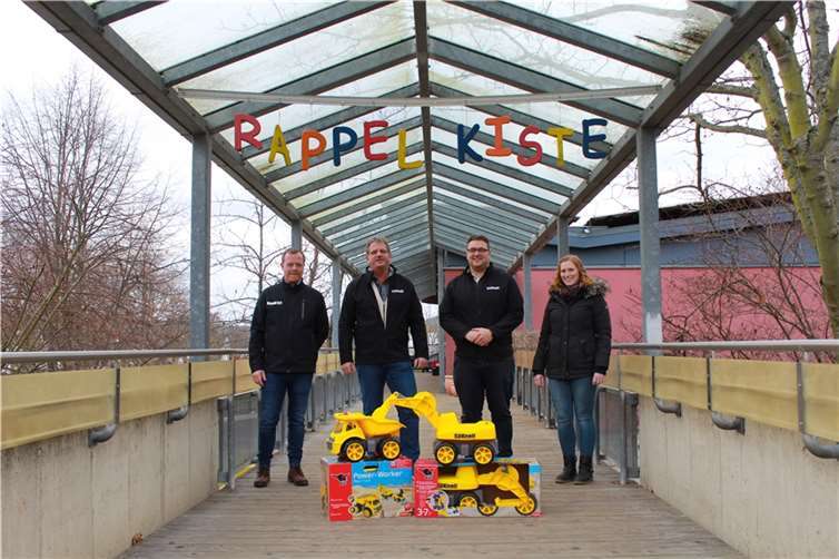 Auch die Städtische Kindertagesstätte Rappelkiste konnte sich über eine Spende freuen.  Foto: privat