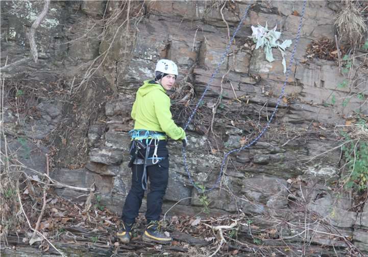 Auch die Steilhänge wurden gesäubert. Foto: DAV Koblenz