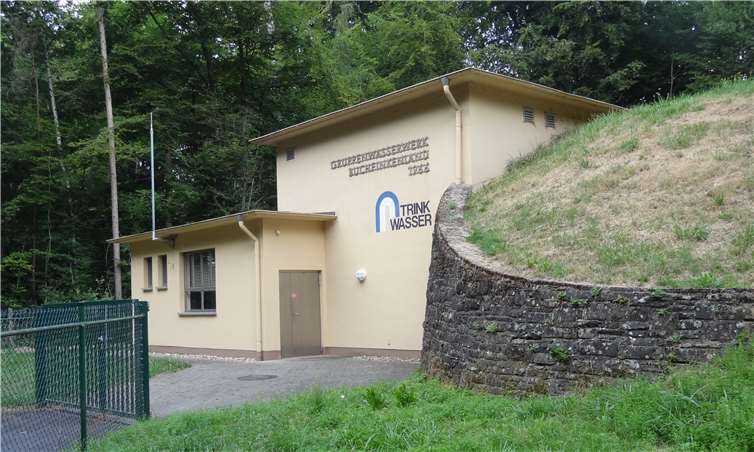 Auch die Tür im „Gruppenwasserwerk Buchfinkenland“ hinter dem Waldstadion in Horbach ist am 29. August geöffnet, und die Funktion wird von VG-Werkleiter Florian Benten erläutert.privat