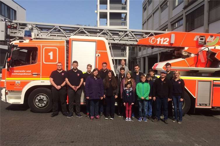 Auch die großen Feuerwehrfahrzeuge durften besichtigt werden.privat