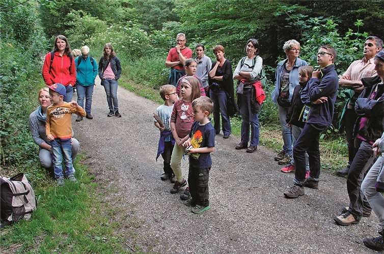 Auch die jüngere Kinder wanderten zu später Stunde noch eifrig mit in Vorfreude auf die leuchtenden Käfer.