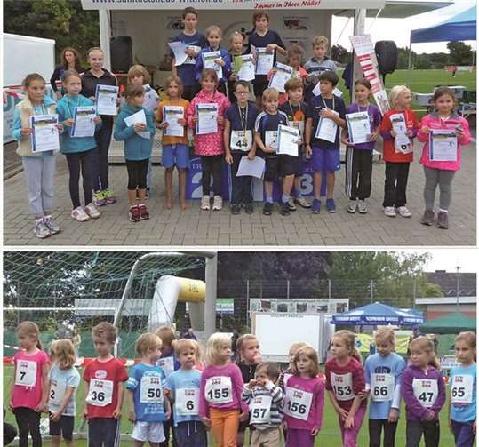 Auch die jüngsten Teilnehmer beim Bambinilauf hatten ihren Spaß beim Volkslauf. Bei der anschließenden Siegerehrung der Kinder ging keiner leer aus und es gab nur Gewinner.