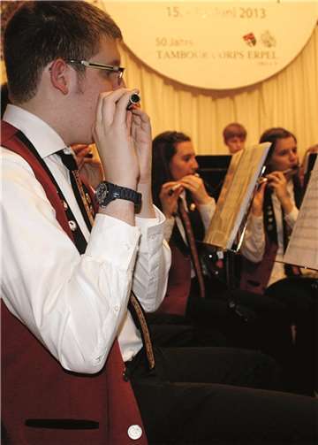 Auch die jungen Mitglieder musizierten mit vollem Elan.