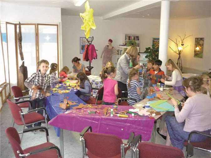 Auch die regelmäßigen Kinderkreativaktionen sind sehr beliebt.privat