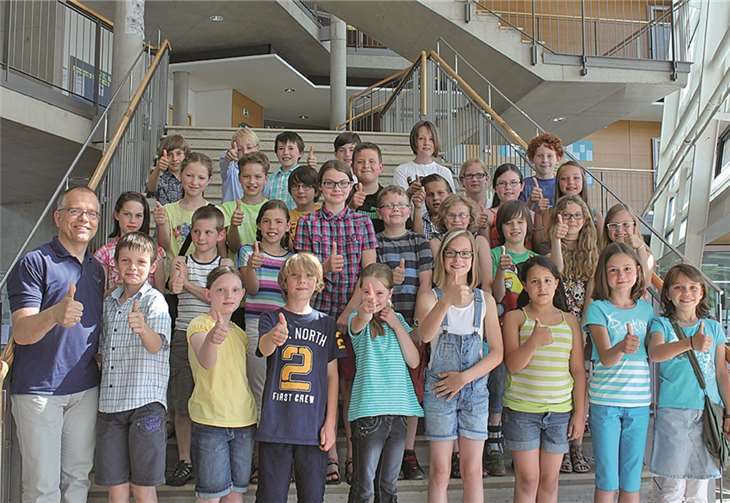 Auch die zukünftigen Fünftklässler der „Bläserklasse“ des PJG lernten bereits die Schule kennen. RERE