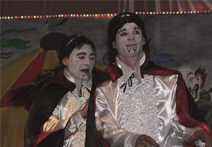 Auch diese gruseligen Männer werden auf dem Samstagsball zu Gast sein! Männerballett aus Simmern.