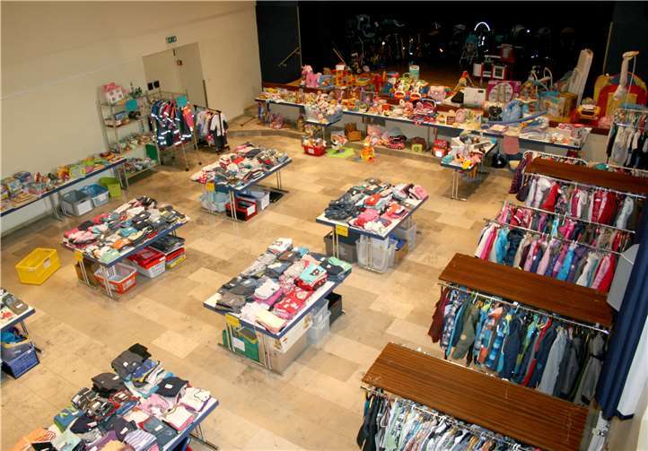 Auch dieses Jahr wird die Stadthalle gefüllt sein mit vielen Herbst- und Winter-Schnäppchen rund um’s Kind.  privat